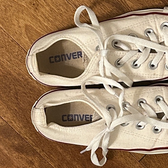 Converse Cream Low-Top Sneakers with white laces, women’s size 5.5 - Picture 8 of 8